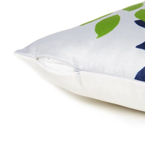 Oussum Leaf Printed Cushion Cover Hidden Zipper Throw Pillow Case for Home Decor - Picture 2 of 4